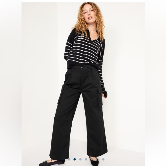 🖤Best Seller Extra High-Waisted Super Wide-Leg Cargo Pants - Picture 2 of 15